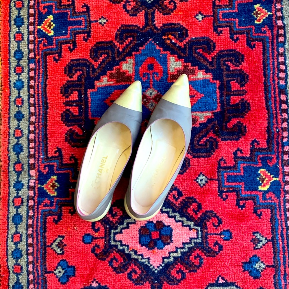 Chanel vintage flats, professionally refurbished